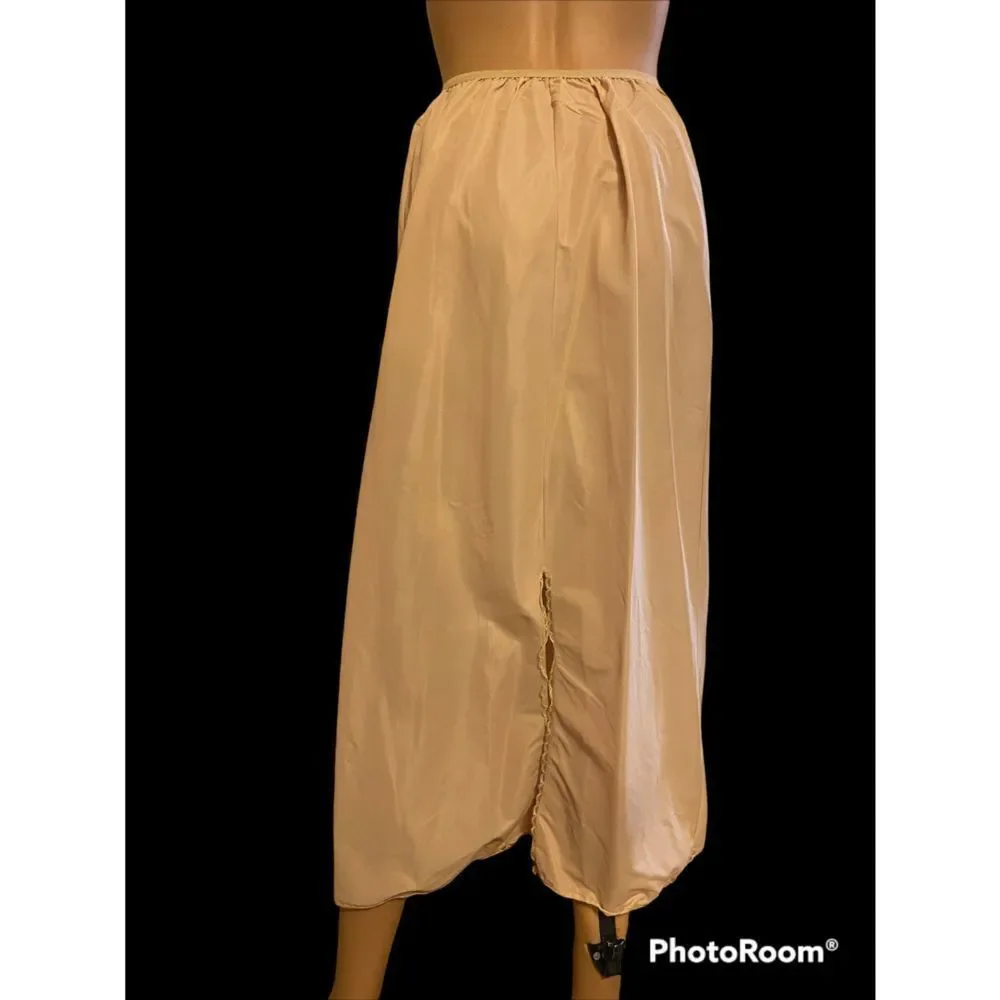 Vintage Vassarette Beige Long Half Slip - Picture 2 of 9